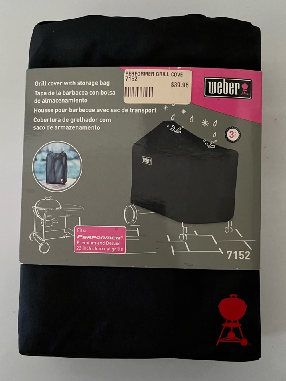 Weber Performer Grill Cover in Black